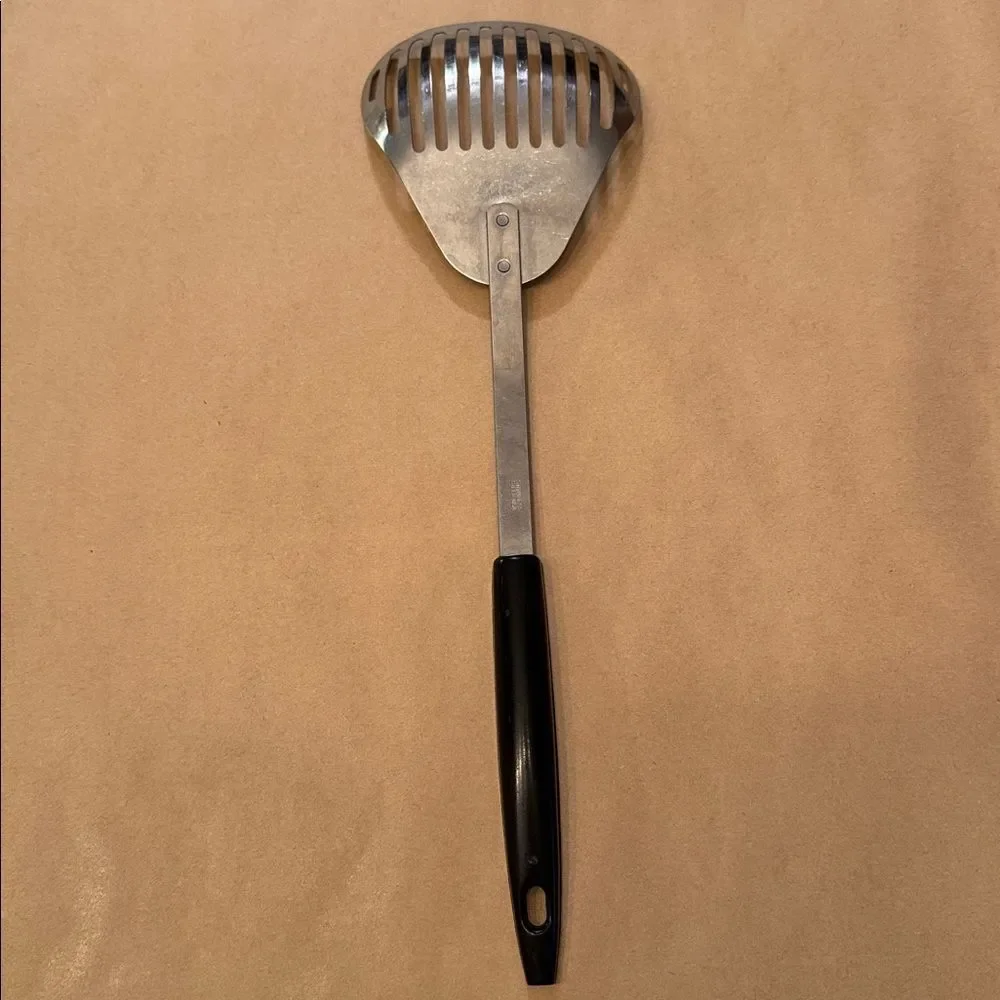 VINTAGE Strainer USA Spatula Stainless Steel With Fruit Pattern Handle